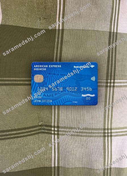 USA Bank of America AMEX business card photolook front